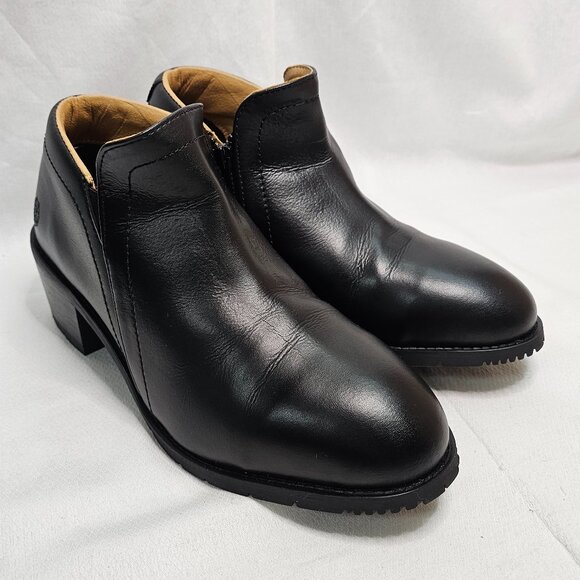 Xena Work Boots Omega EH Work Black Steel Toe Heels Women's Size 8.5W EU 39 - Picture 3 of 12